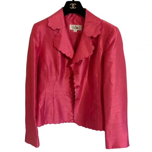 VTG Barbie Scalloped Satin Blazer 💕 - Picture 1 of 5